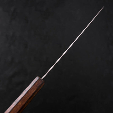 Gyuto Stainless Clad Blue Super Polished Sumi Urushi Handle 210mm (8.3”)-[Musashi]-[Japanese-Kitchen-Knives]