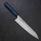 Gyuto Sweden Stainless Steel Nashiji Washi Damascus Blue Urushi Handle 210mm (8.3”)-[Musashi]-[Japanese-Kitchen-Knives]