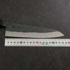 Gyuto V-Toku 2 Kurouchi Damascus Buffalo Ebony Handle 185mm (7.3”)-[Musashi]-[Japanese-Kitchen-Knives]
