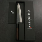 Gyuto V-Toku 2 Kurouchi Damascus Buffalo Ebony Handle 185mm (7.3”)-[Musashi]-[Japanese-Kitchen-Knives]