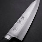 Gyuto VG-1 Polished Western Black Handle 180mm (Tsuba-ari) (7”)-[Musashi]-[Japanese-Kitchen-Knives]