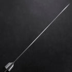 Gyuto VG-1 Polished Western Black Handle 180mm (Tsuba-ari) (7”)-[Musashi]-[Japanese-Kitchen-Knives]