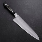 Gyuto VG-1 Polished Western Black Handle 180mm (Tsuba-ari) (7”)-[Musashi]-[Japanese-Kitchen-Knives]