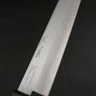 Gyuto VG-1 Polished Western Black Handle 180mm (Tsuba-nashi) (7”)-[Musashi]-[Japanese-Kitchen-Knives]