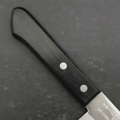 Gyuto VG-1 Polished Western Black Handle 180mm (Tsuba-nashi) (7”)-[Musashi]-[Japanese-Kitchen-Knives]