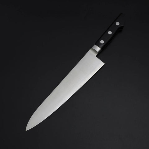 Gyuto VG-1 Polished Western Black Handle 210mm (8.3”)-[Musashi]-[Japanese-Kitchen-Knives]
