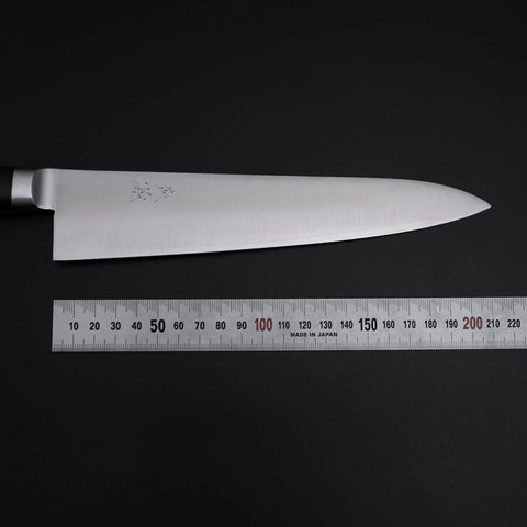 Gyuto VG-1 Polished Western Black Handle 210mm (8.3”)-[Musashi]-[Japanese-Kitchen-Knives]