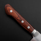 Gyuto VG-1 Polished Western Mahogany Handle 180mm (7”)-[Musashi]-[Japanese-Kitchen-Knives]