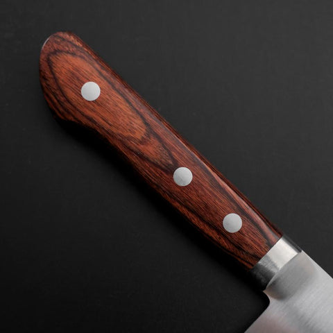 Gyuto VG-1 Polished Western Mahogany Handle 180mm (7”)-[Musashi]-[Japanese-Kitchen-Knives]