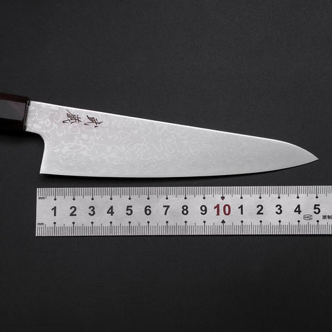 Gyuto VG-10 Damascus Ashwood Handle 150mm (5.9”)-[Musashi]-[Japanese-Kitchen-Knives]