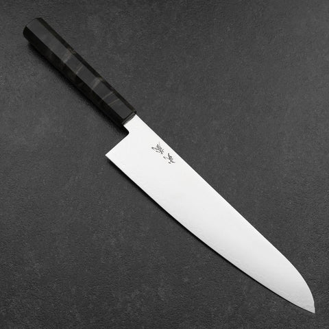 Gyuto VG-10 Damascus Gray Birch Handle 240mm (9.4”)-[Musashi]-[Japanese-Kitchen-Knives]