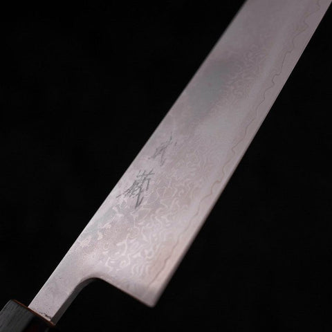 Gyuto VG-10 Damascus Sumi Urushi Handle 210mm (8.3”)-[Musashi]-[Japanese-Kitchen-Knives]
