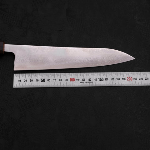 Gyuto VG-10 Damascus Sumi Urushi Handle 210mm (8.3”)-[Musashi]-[Japanese-Kitchen-Knives]