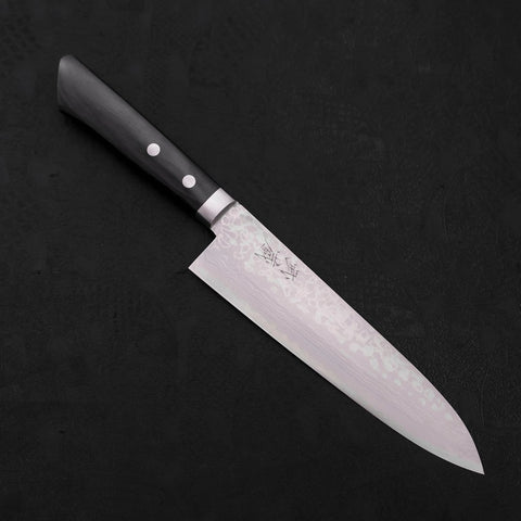 Gyuto VG-10 Damascus Western Black Handle 180mm (7”)-[Musashi]-[Japanese-Kitchen-Knives]