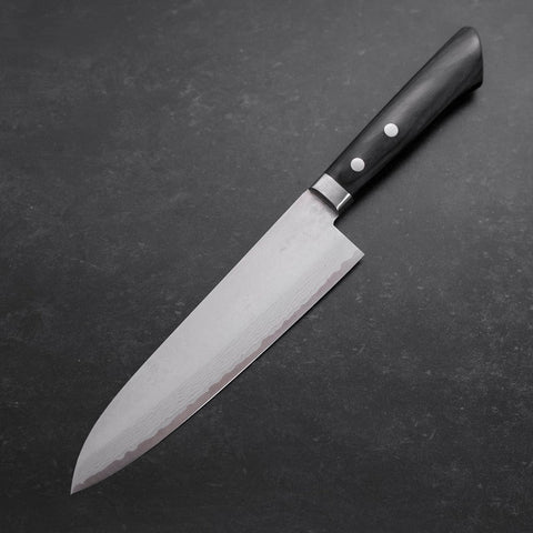 Gyuto VG-10 Damascus Western Dark Handle 180mm (7”)-[Musashi]-[Japanese-Kitchen-Knives]