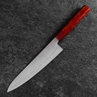 Gyuto VG-10 Damascus Yamanaka Red Urushi Handle 210mm (8.3”)-[Musashi]-[Japanese-Kitchen-Knives]