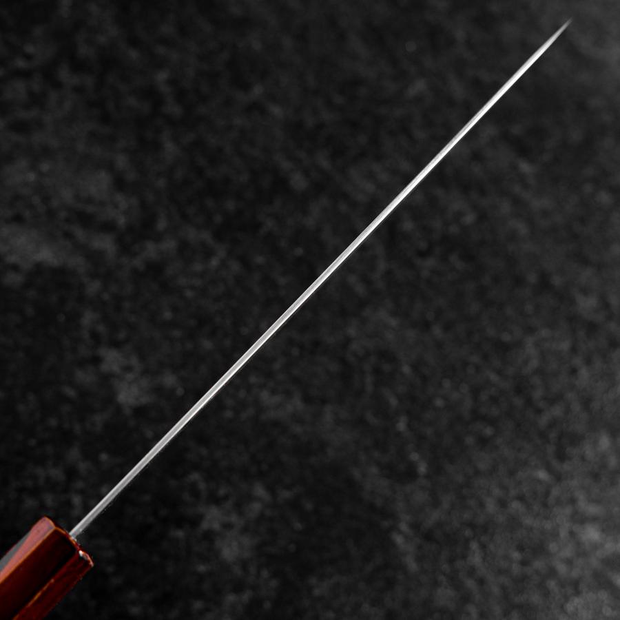 Gyuto VG-10 Damascus Yamanaka Red Urushi Handle 210mm (8.3”)-[Musashi]-[Japanese-Kitchen-Knives]