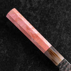 Gyuto VG-10 Mirror Tsuchime Damascus Dark Pink Buffalo Maple Handle 240mm (9.4”)-[Musashi]-[Japanese-Kitchen-Knives]