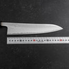 Gyuto VG-10 Nickel Damascus Buffalo Ebony Handle 210mm (8.3”)-[Musashi]-[Japanese-Kitchen-Knives]