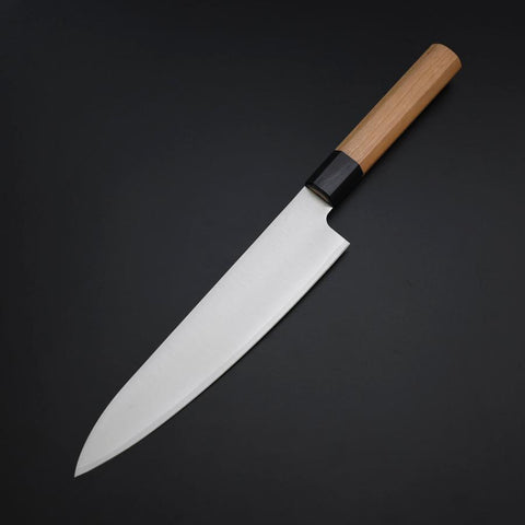 Gyuto VG-10 Polished Cherry Handle 210mm (8.3”)-[Musashi]-[Japanese-Kitchen-Knives]