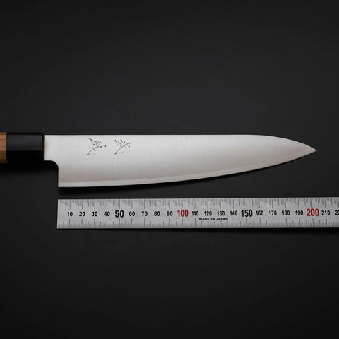 Gyuto VG-10 Polished Cherry Handle 210mm (8.3”)-[Musashi]-[Japanese-Kitchen-Knives]