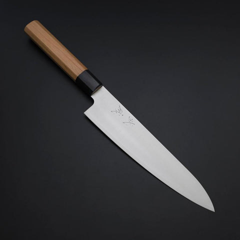 Gyuto VG-10 Polished Cherry Handle 210mm (8.3”)-[Musashi]-[Japanese-Kitchen-Knives]
