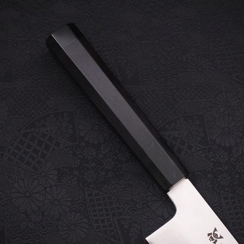 Gyuto VG-10 Polished Double Buffalo Ebony Handle 240mm (9.4”)-[Musashi]-[Japanese-Kitchen-Knives]