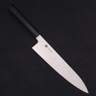 Gyuto VG-10 Polished Double Buffalo Ebony Handle 240mm (9.4”)-[Musashi]-[Japanese-Kitchen-Knives]