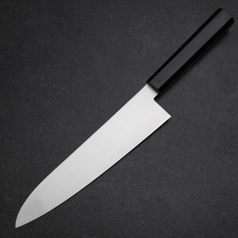 Gyuto VG-10 Polished Ebony Handle 205mm (8.1”)-[Musashi]-[Japanese-Kitchen-Knives]