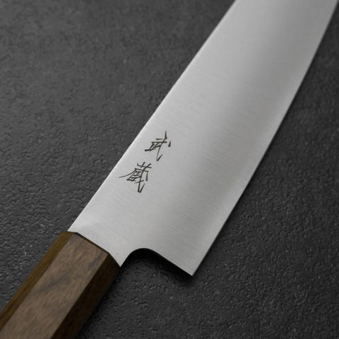 Gyuto VG-10 Polished Ovangkol Handle 210mm (8.3”)-[Musashi]-[Japanese-Kitchen-Knives]