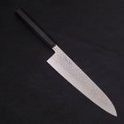 Gyuto VG-10 Tsuchime Damascus Buffalo Ebony Handle 210mm (8.3”)-[Musashi]-[Japanese-Kitchen-Knives]
