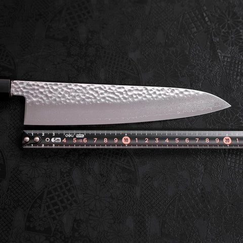 Gyuto VG-10 Tsuchime Damascus Walnut Handle 210mm (8.3”)-[Musashi]-[Japanese-Kitchen-Knives]
