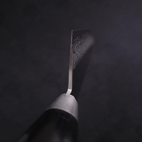 Gyuto VG-10 Tsuchime Damascus Western Black Handle 210mm (8.3”)-[Musashi]-[Japanese-Kitchen-Knives]