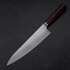Gyuto VG-10 Tsuchime Oval Mahogany Handle 200mm (7.9”)-[Musashi]-[Japanese-Kitchen-Knives]