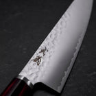 Gyuto VG-10 Tsuchime Oval Red Handle 180mm (7”)-[Musashi]-[Japanese-Kitchen-Knives]