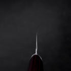 Gyuto VG-10 Tsuchime Oval Red Handle 180mm (7”)-[Musashi]-[Japanese-Kitchen-Knives]