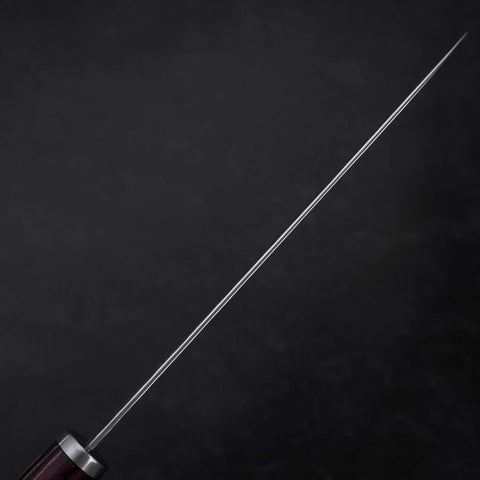 Gyuto VG-10 Tsuchime Oval Red Handle 180mm (7”)-[Musashi]-[Japanese-Kitchen-Knives]