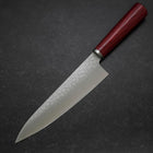 Gyuto VG-10 Tsuchime Western Red Handle 185mm (7.3”) (7.3”)-[Musashi]-[Japanese-Kitchen-Knives]