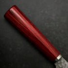 Gyuto VG-10 Tsuchime Western Red Handle 185mm (7.3”) (7.3”)-[Musashi]-[Japanese-Kitchen-Knives]