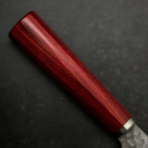 Gyuto VG-10 Tsuchime Western Red Handle 185mm (7.3”) (7.3”)-[Musashi]-[Japanese-Kitchen-Knives]