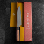 Gyuto VG-5 Tsuchime Buffalo Bubinga Handle 210mm (8.3”)-[Musashi]-[Japanese-Kitchen-Knives]