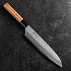 Gyuto VG-5 Tsuchime Buffalo Bubinga Handle 210mm (8.3”)-[Musashi]-[Japanese-Kitchen-Knives]