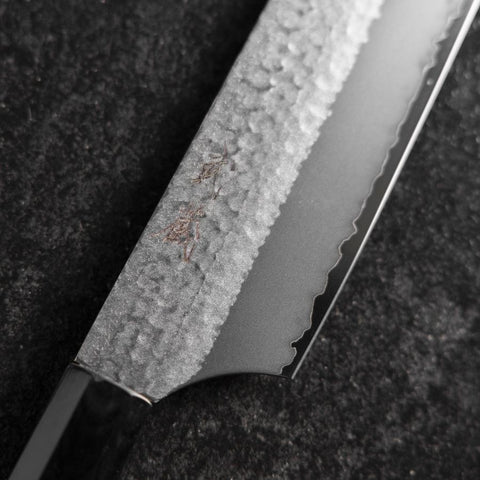 Gyuto VG-5 Tsuchime Buffalo Bubinga Handle 240mm (9.4”)-[Musashi]-[Japanese-Kitchen-Knives]
