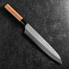 Gyuto VG-5 Tsuchime Buffalo Bubinga Handle 240mm (9.4”)-[Musashi]-[Japanese-Kitchen-Knives]