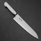 Gyuto VG-5 Tsuchime White Marble Handle 210mm (8.3”)-[Musashi]-[Japanese-Kitchen-Knives]