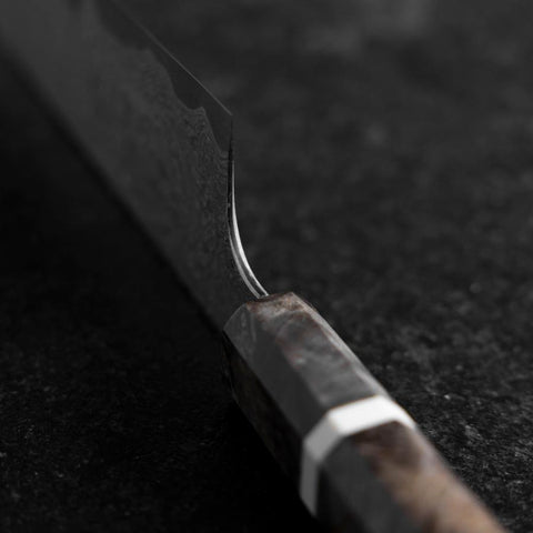 Gyuto VG-XEOS Damascus Maple Handle 200mm (7.9”)-[Musashi]-[Japanese-Kitchen-Knives]