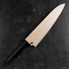 Gyuto White Steel #1 Mirror Moon-Fuji Water Honyaki Buffalo Ebony Handle With Sheath 240mm (9.4”)-[Musashi]-[Japanese-Kitchen-Knives]
