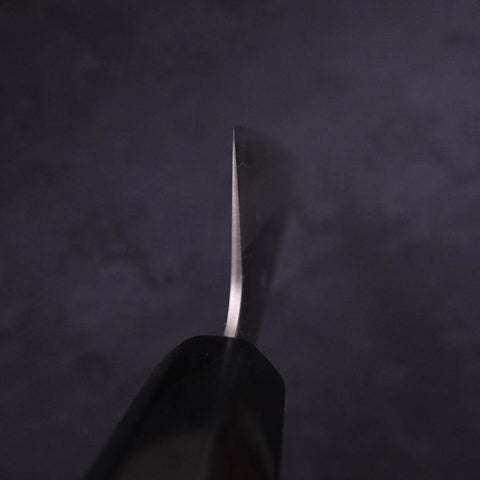 Gyuto White Steel #1 Polished Buffalo Magnolia Handle 180mm (7”)-[Musashi]-[Japanese-Kitchen-Knives]
