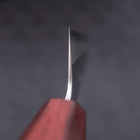 Gyuto White Steel #1 Polished Purple Urushi Handle 210mm (8.3”)-[Musashi]-[Japanese-Kitchen-Knives]