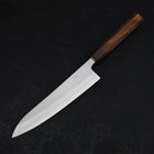 Gyuto White Steel #1 Polished Sumi Urushi Handle 210mm (8.3”)-[Musashi]-[Japanese-Kitchen-Knives]